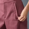 Show off Cargo Wide Leg Trouser (Long) - Burgundy Truffle