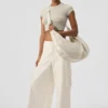 Show off Cargo Wide Leg Trouser (Long) - Ivory