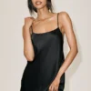 Silk Blend Radiance Dress - Black