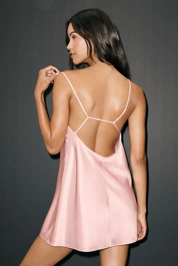 Silk Blend Radiance Dress - Sundrenched Pink