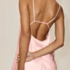 Silk Blend Radiance Dress - Sundrenched Pink