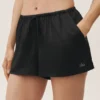 Silk Blend Radiance Short - Black