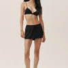 Silk Blend Radiance Short - Black