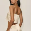 Silk Blend Radiance Tank - Sandy Beige
