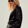 Silk Luminous Button up - Black