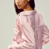 Silk Luminous Button up - Pink Champagne