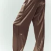 Silk Luminous Pant (Long) - Alpine Cocoa