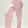 Silk Luminous Pant (Long) - Pink Champagne