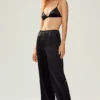 Silk Luminous Pant (Regular) - Black