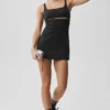 Slice Tennis Dress - Black
