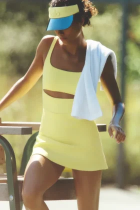 Slice Tennis Dress - Sunshine