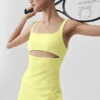 Slice Tennis Dress - Sunshine