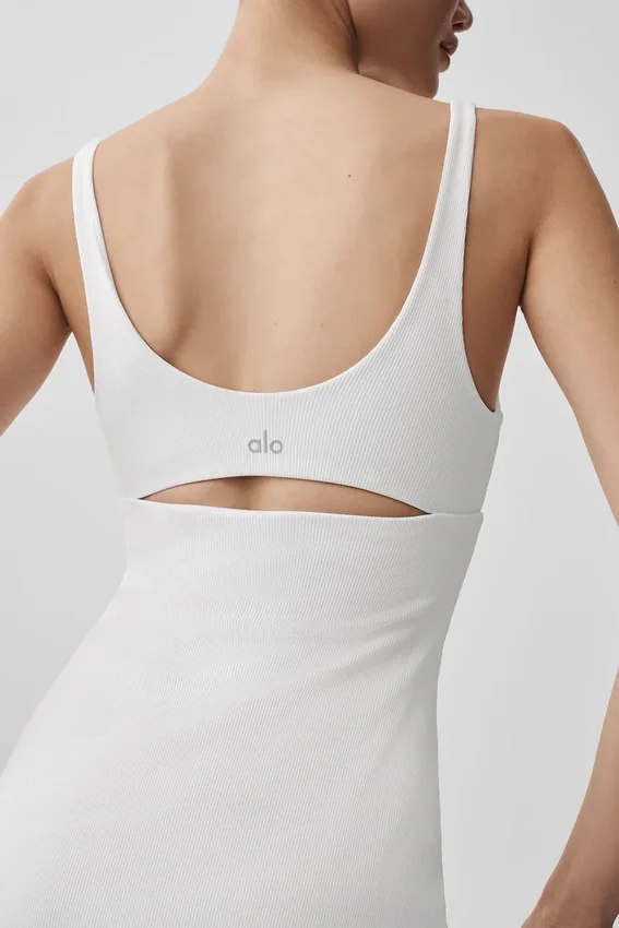 Slice Tennis Dress - White