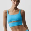 Slit Bra - Azure Blue