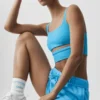 Slit Bra - Azure Blue