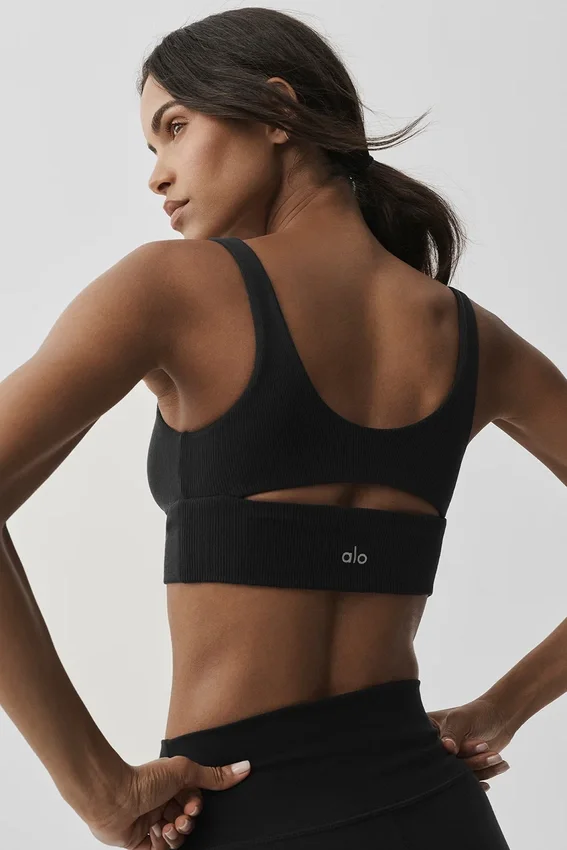 Slit Bra - Black