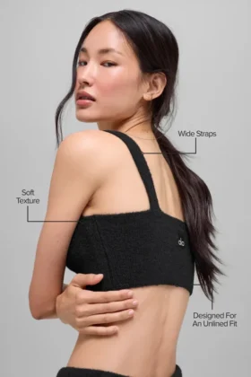 Snuggle up Sweater Bra – Black