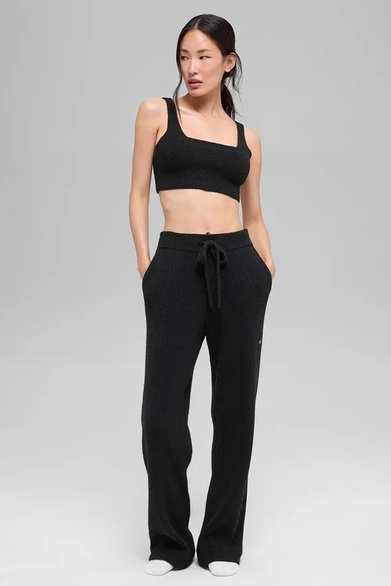 Snuggle up Sweater Bra - Black