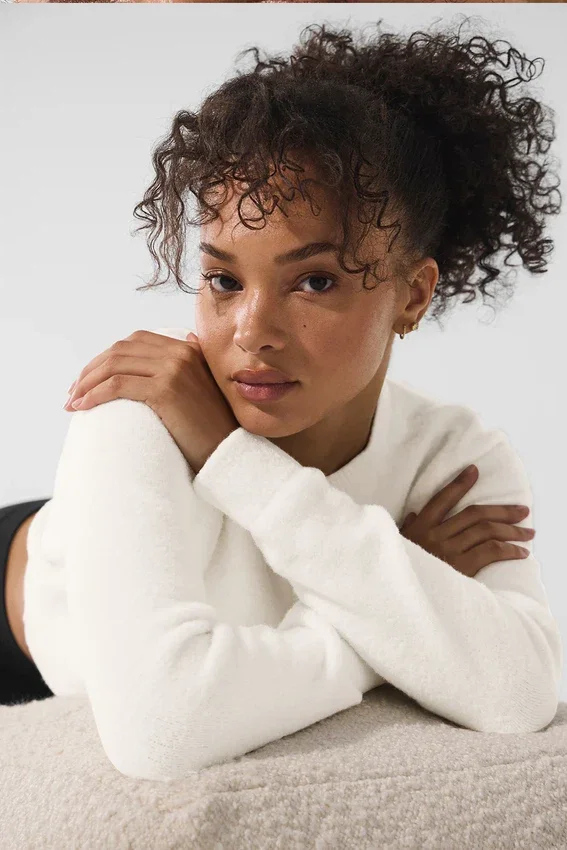 Snuggle up Sweater Cropped Cardigan - Ivory