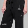Snuggle up Sweater High-Waist Wide Leg Pant - Black
