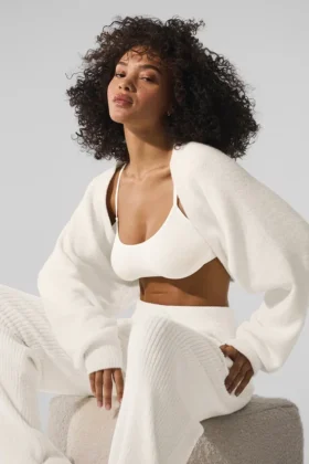Snuggle up Sweater Shawl - Ivory