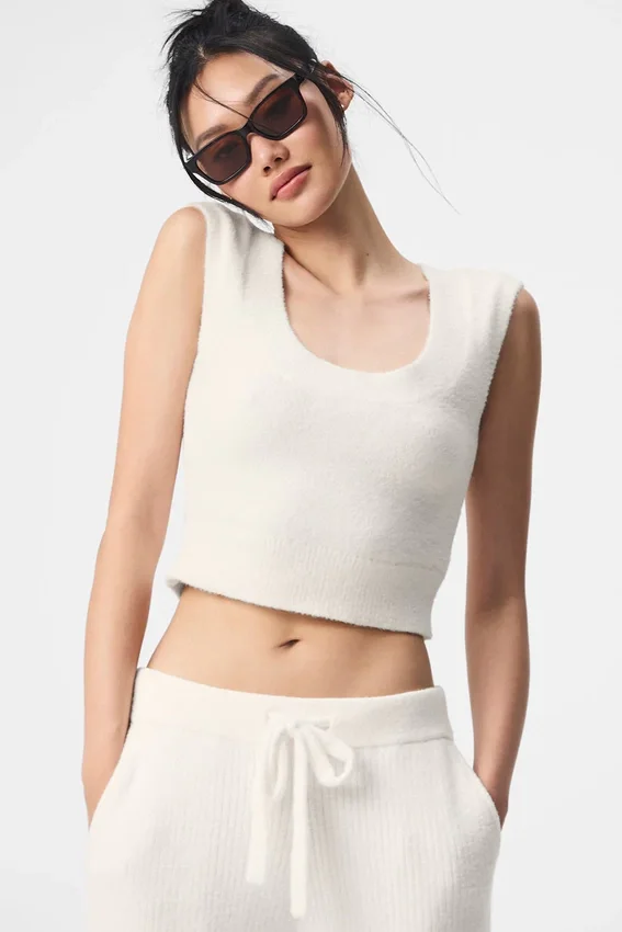 Snuggle up Sweater Short Sleeve - Ivory