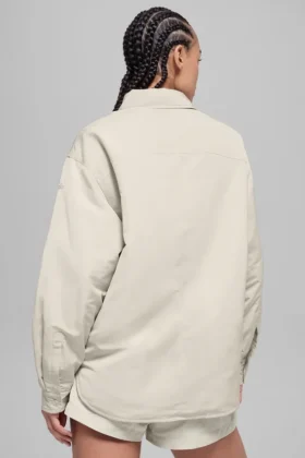 Socialite Shacket – Bone