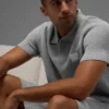 Sports Club Sweater Knit Polo - Athletic Heather Grey