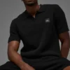 Sports Club Sweater Knit Polo - Black