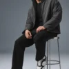 Stretch Woven Notable Jacket - Anthracite