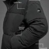 Stretch Woven Street Puffer - Black