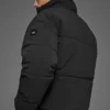 Stretch Woven Street Puffer - Black