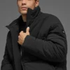 Stretch Woven Street Puffer - Black