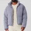 Stretch Woven Street Puffer - Fog