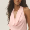 Summer Soiree Halter Mini Dress - Sundrenched Pink