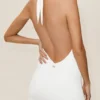 Summer Soiree Halter Mini Dress - White