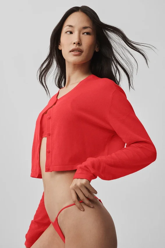 Supernatural Sweater Cardigan - Bright Red
