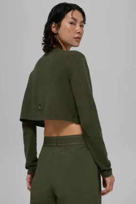 Supernatural Sweater Cardigan – Green Olive