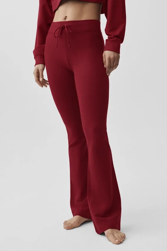 Sway Bootcut Sweatpant - Summer Romance Red