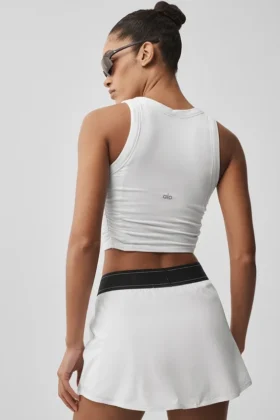 Sway Bra Tank – White