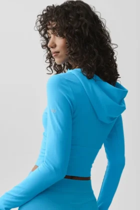 Sway Full Zip Hoodie – Azure Blue