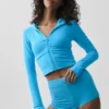 Sway Full Zip Hoodie - Azure Blue