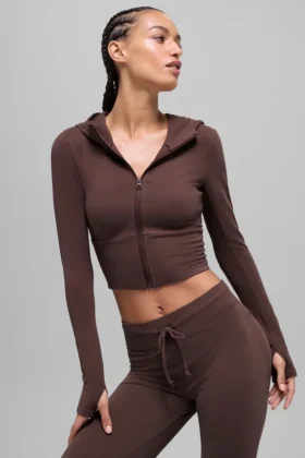 Sway Full Zip Hoodie – Brownstone