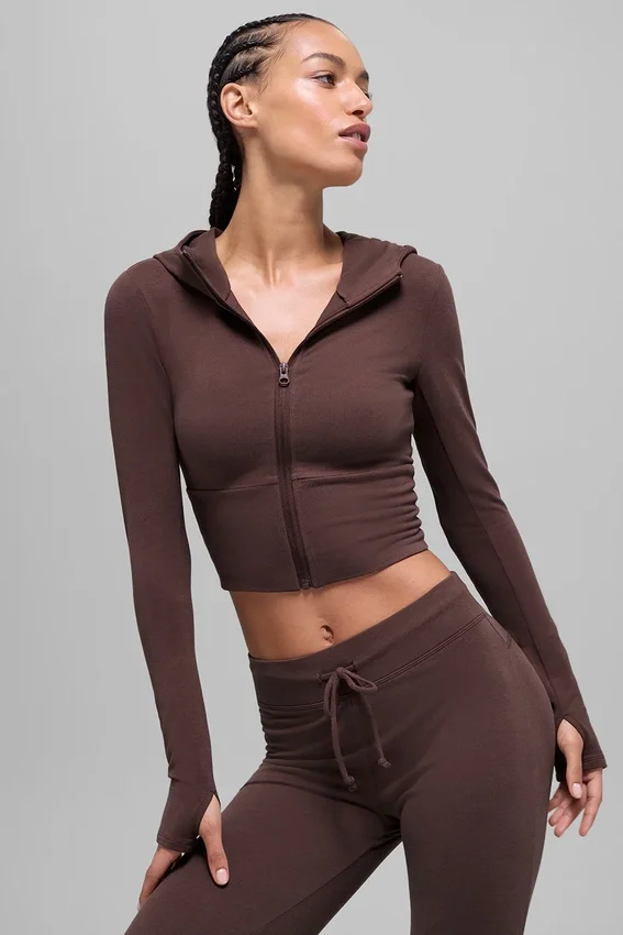 Sway Full Zip Hoodie - Brownstone