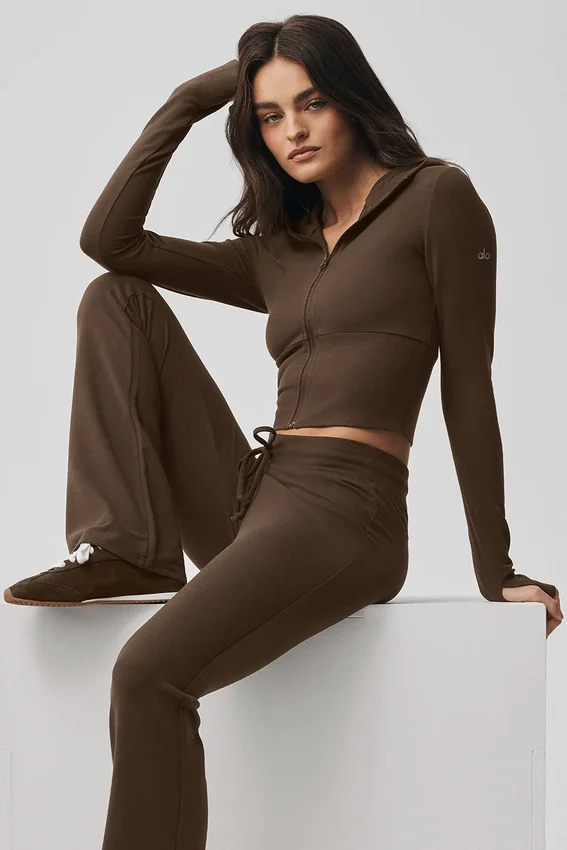 Sway Full Zip Hoodie - Espresso