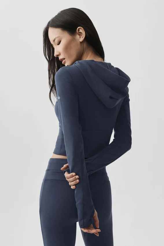 Sway Full Zip Hoodie - Navy