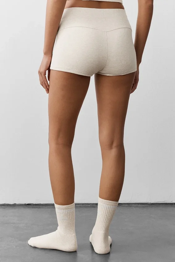 Sway My Way Micro Short - Oatmeal Heather