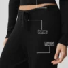 Sweater Knit Mid-Rise Unwind Wide Leg Pant - Black