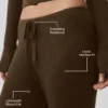 Sweater Knit Mid-Rise Unwind Wide Leg Pant - Espresso