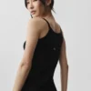 Sweater Sunlit Button Down Tank - Black